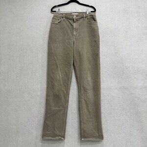 Abercrombie Fitch Jeans Womens 30 Beige 90s Straight High Rise Curve Love